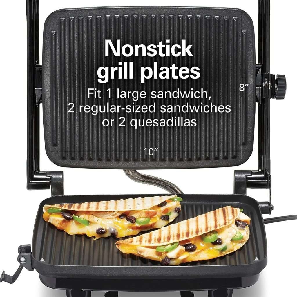 Hamilton Beach Panini Press Sandwich Maker Electric Indoor Grill